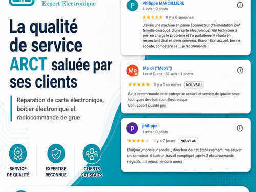 Satisfaction client et réparation électronique : ARCT continue !