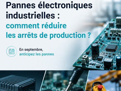 Pannes �lectroniques industrielles : comment r�duire les arr�ts de production ?