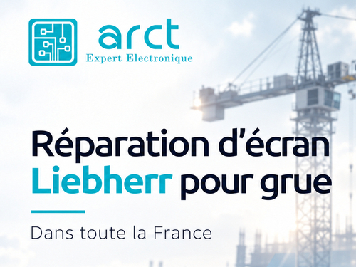 Réparation d’écran Liebherr pour grue dans toute la France